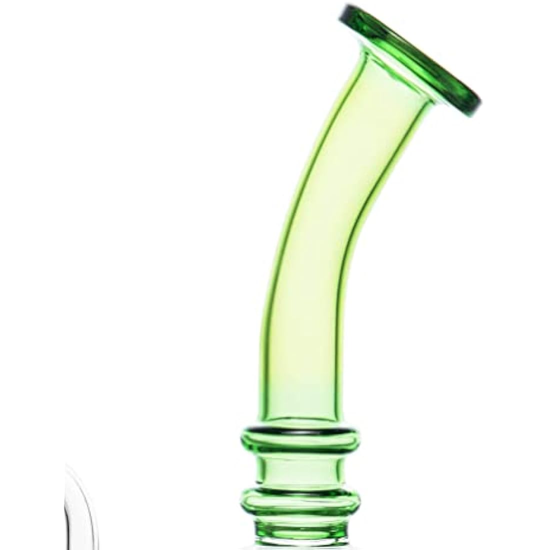 8" Glass Honeycomb Bong – Dab Rig with Quartz Banger (Green)