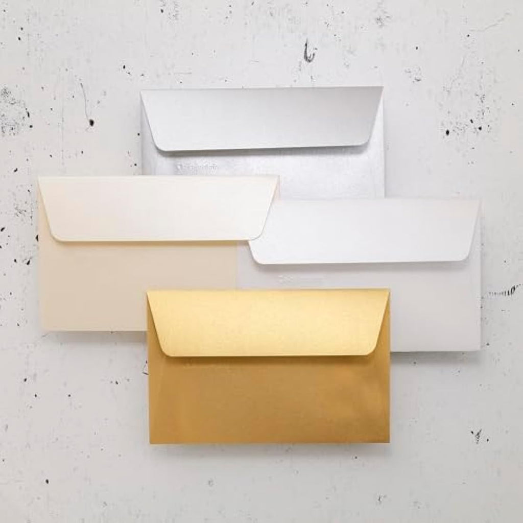 Clairefontaine Pollen Iridescent Gold Envelopes – 90x140mm (20 Pack)