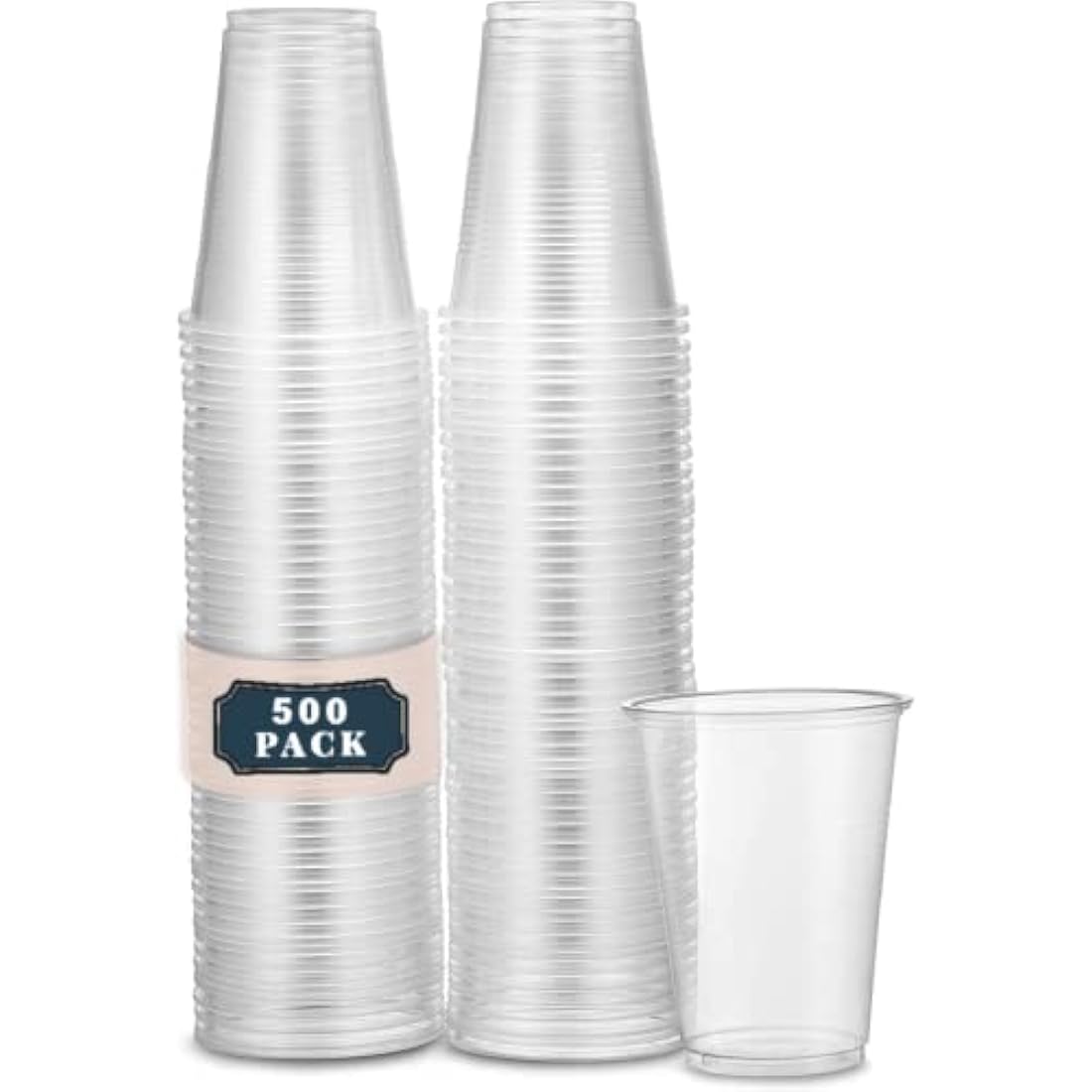 ilovepackaging Disposable Plastic Drink Cups for Water Coolers - 500 Pack