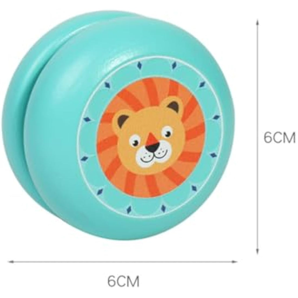 Cartoon Animal Yoyo Toys – 2pc Classic Wooden Kids Toys