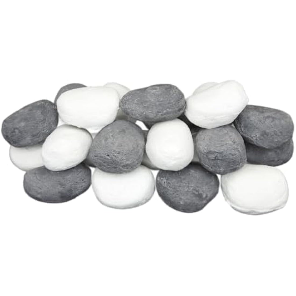 The Stove Wizard 20 Ceramic Coal Pebbles for Gas & Electric Fires