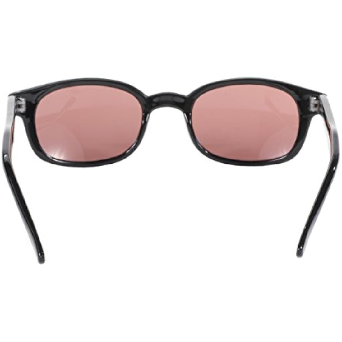 Pacific Coast KD's Biker Sunglasses - Black Frame & Rose Lens