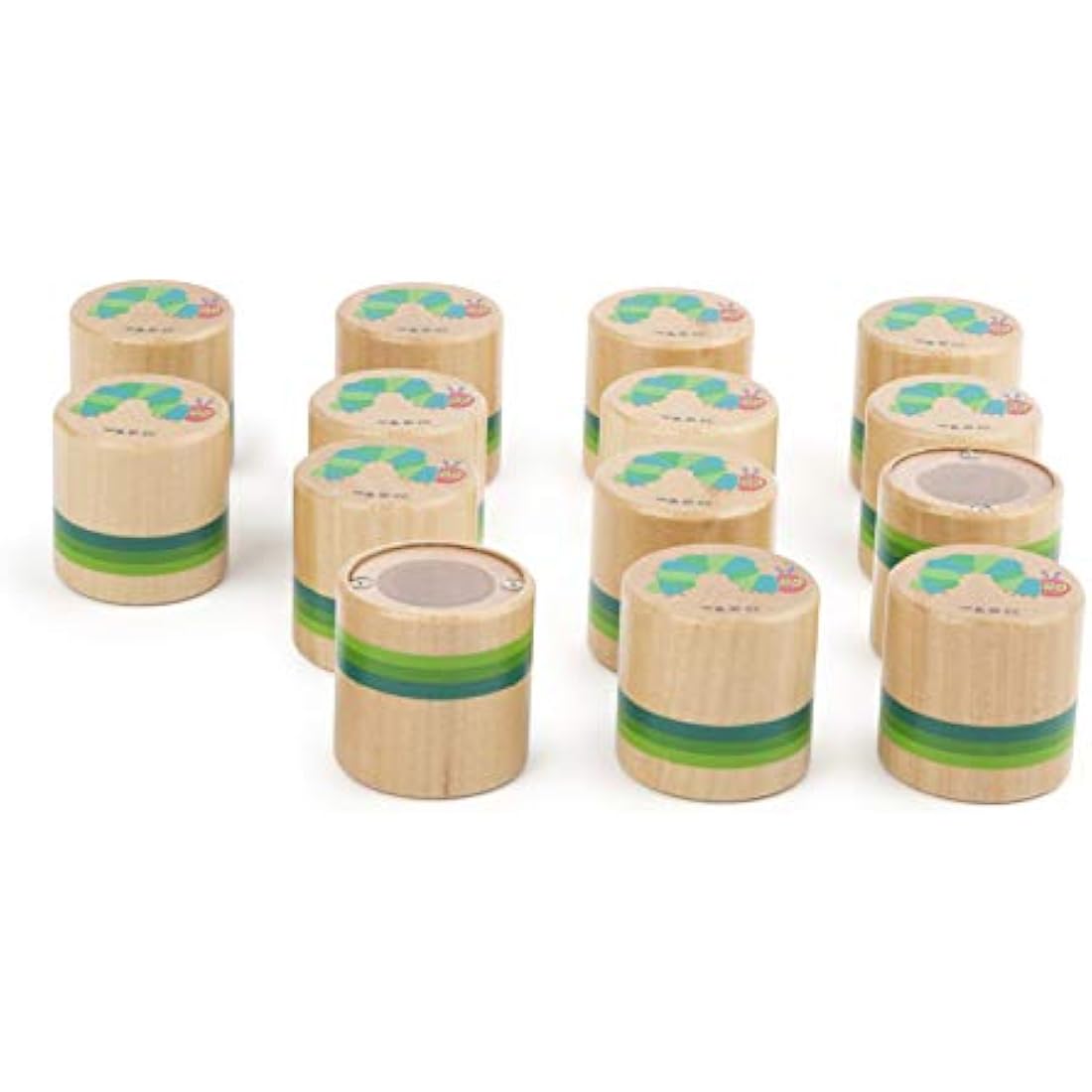 Small Foot Very Hungry Caterpillar Wooden Sensory Game - 16 Piece Set