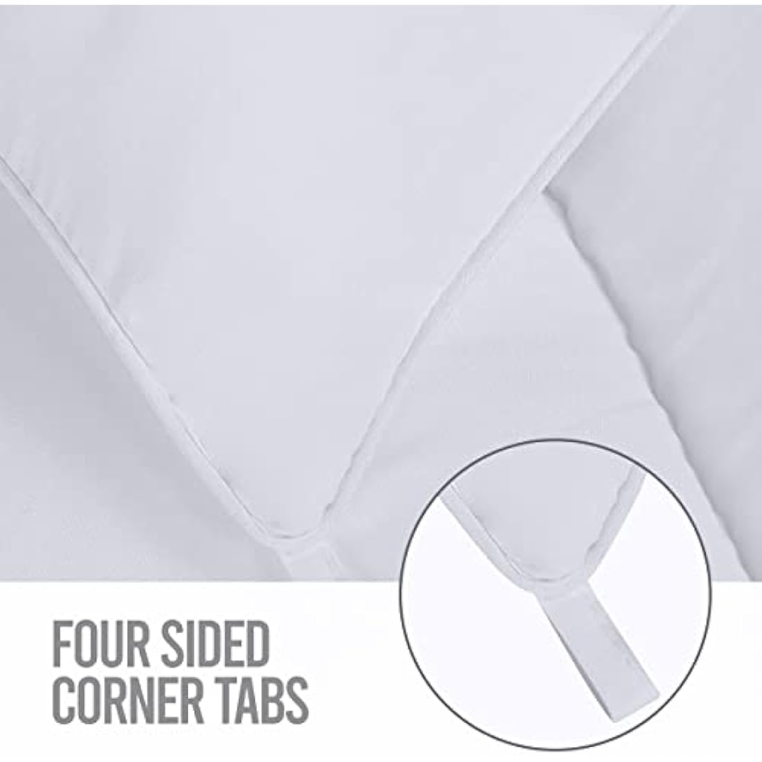 Utopia Bedding 4.5 Tog Single Duvet – White Microfiber Box Stitched Quilt