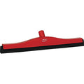 Vikan 20" Fixed Head Floor Squeegee – Double-Bladed Rubber, Red