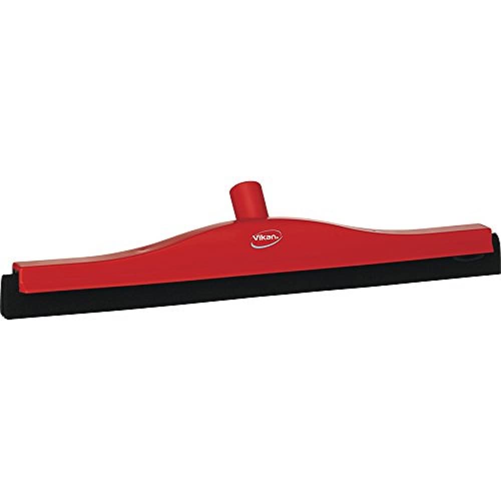 Vikan 20" Fixed Head Floor Squeegee – Double-Bladed Rubber, Red