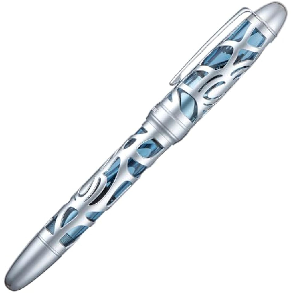 Asvine P80 Piston Fountain Pen | Spider Skeleton Acrylic EF Nib Set