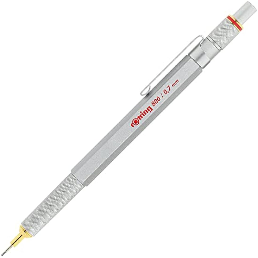 rOtring 800 Mechanical Pencil | 0.7 mm | Silver Metal Drafting Pencil