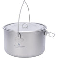 Boundless Voyage 2900ml Titanium Camping Pot with Folding Handle