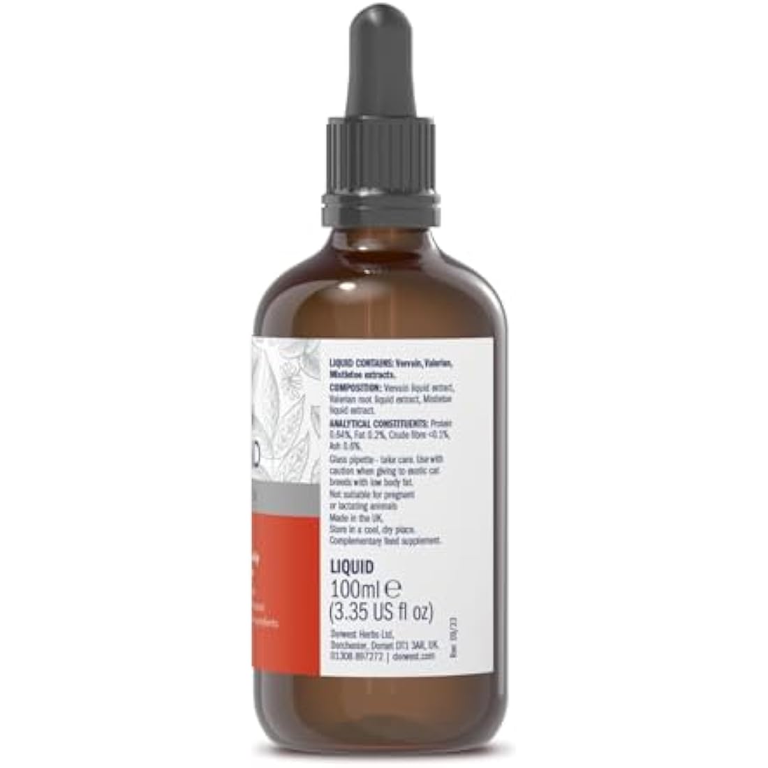 Dorwest Valerian Compound for Dogs and Cats | Fast-Acting Calming Drops 100ml