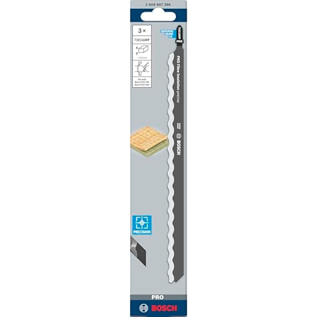 Bosch T1013AWP Jigsaw Blade for Mineral Wool Insulation – 250mm