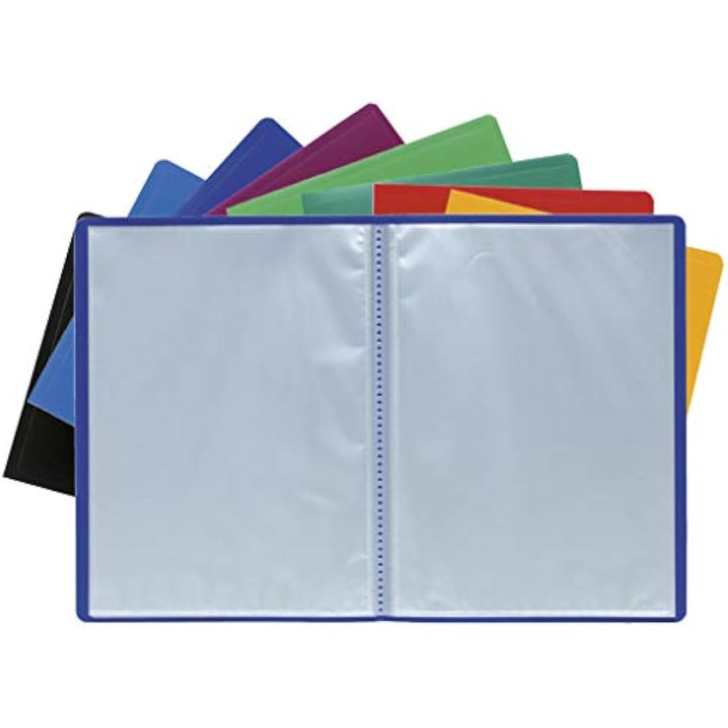 Exacompta A4 Display Book – 80 Anti-Glare Pockets, Green Polypropylene