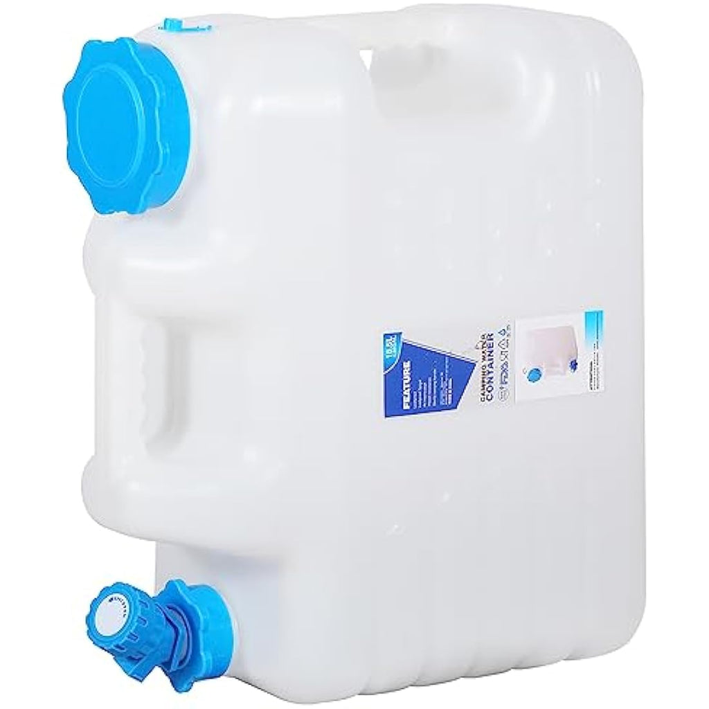 REDCAMP Portable Water Container with Tap | BPA-Free HDPE Storage Jug