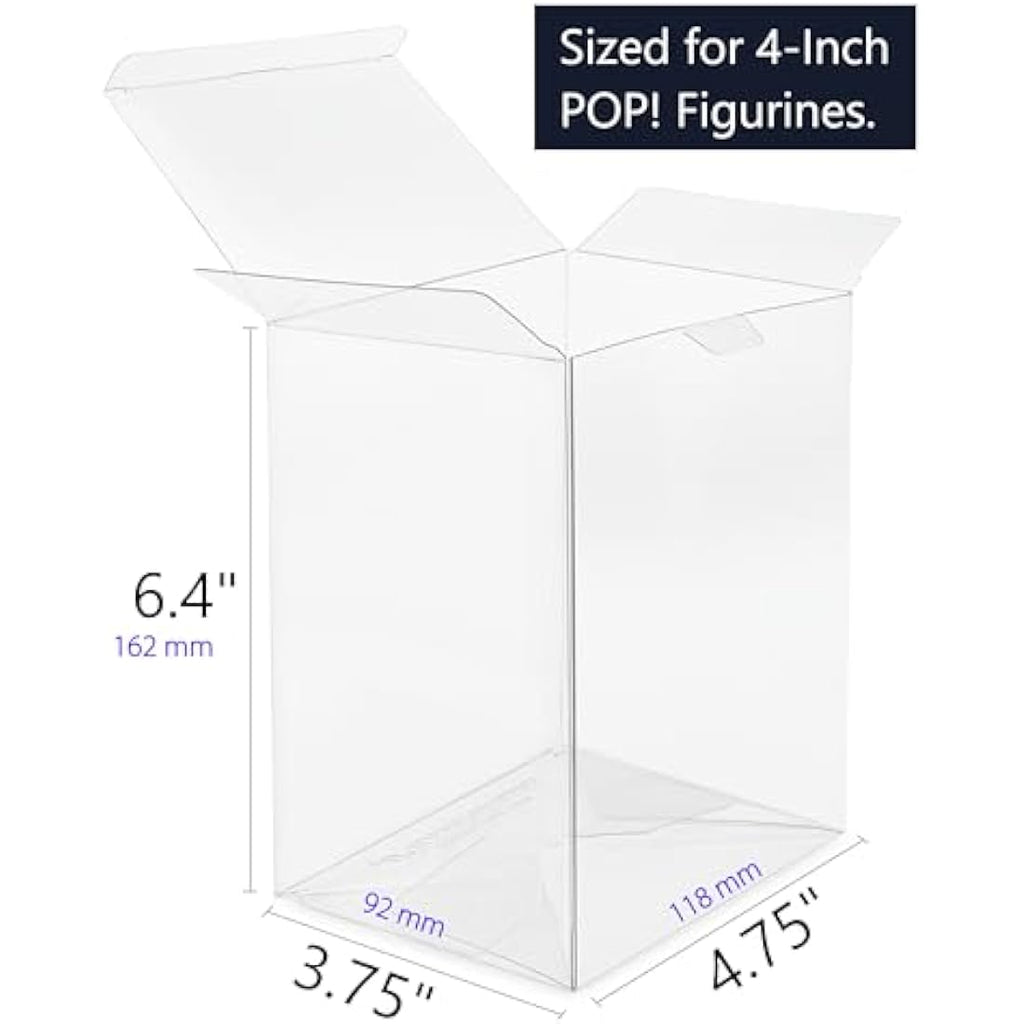 TitanShield 0.5mm Pop Protectors for 4" Funko Vinyl Figures (100 Pack)
