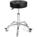 McDooFly Heavy Duty Rolling Stool – Adjustable Swivel Shop Chair, Black