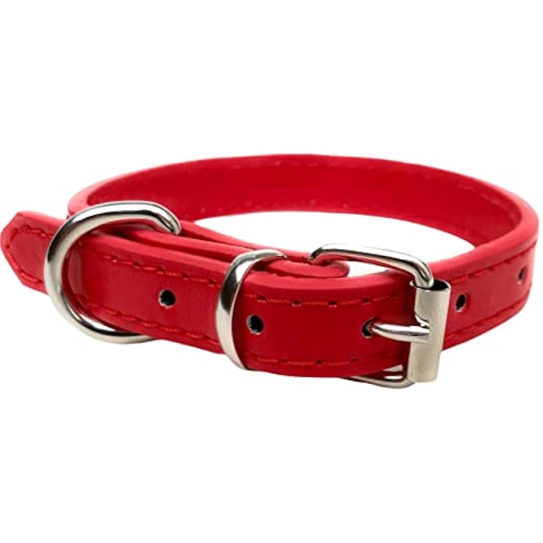 Vibrant PU Leather Dog Collar – Adjustable for All Sizes