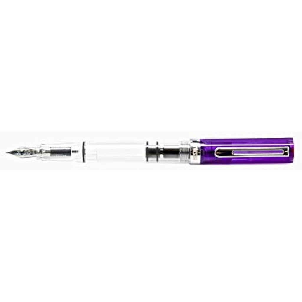 Twsbi Eco Fountain Pen – Transparent Purple Resin – Medium Nib