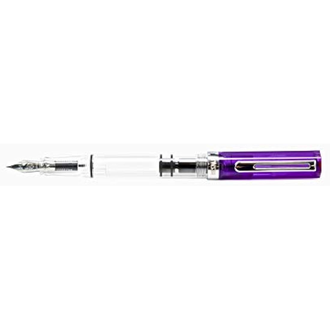 Twsbi Eco Fountain Pen – Transparent Purple Resin – Medium Nib