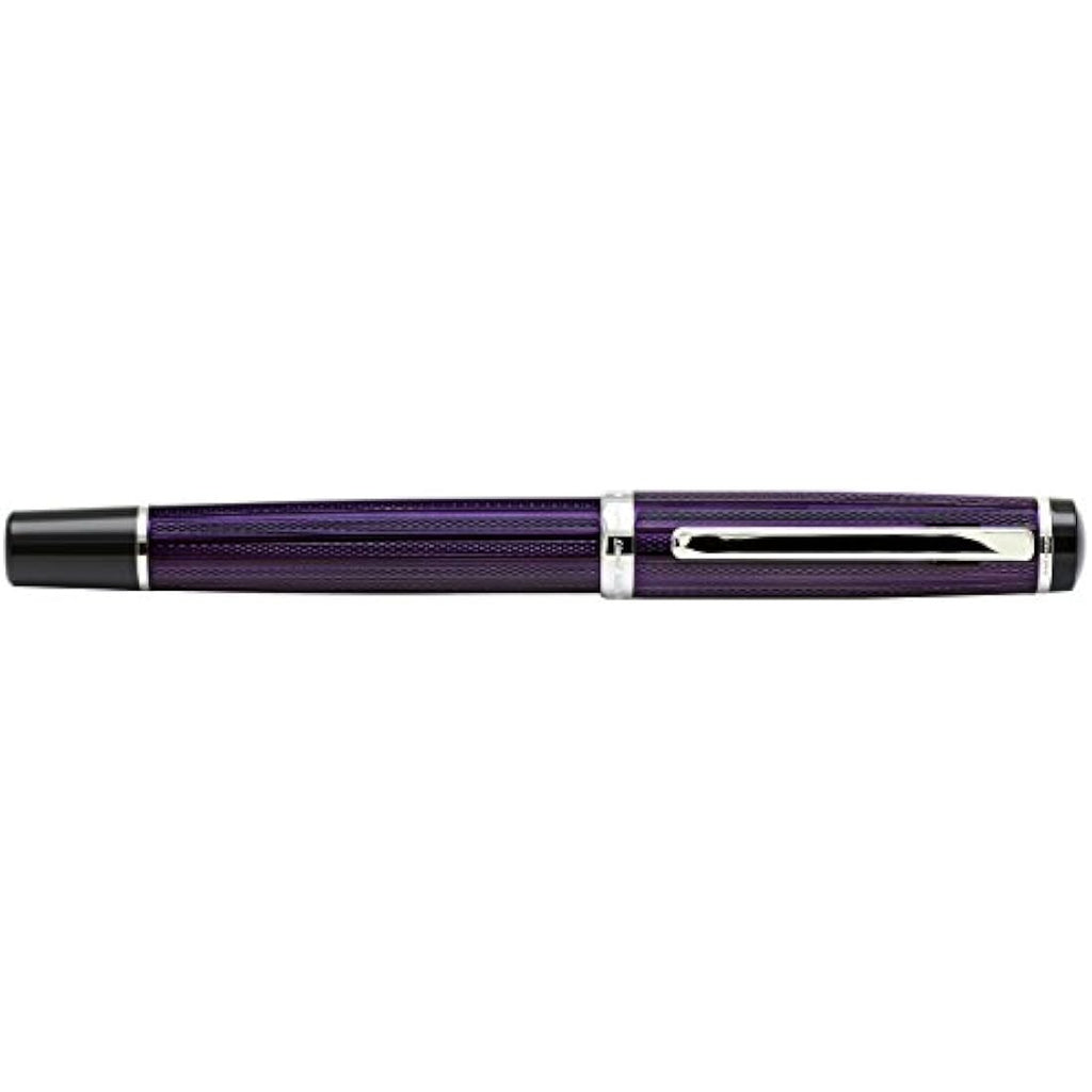 Xezo Incognito Purple Luxury Rollerball Pen | Platinum-Plated Brass