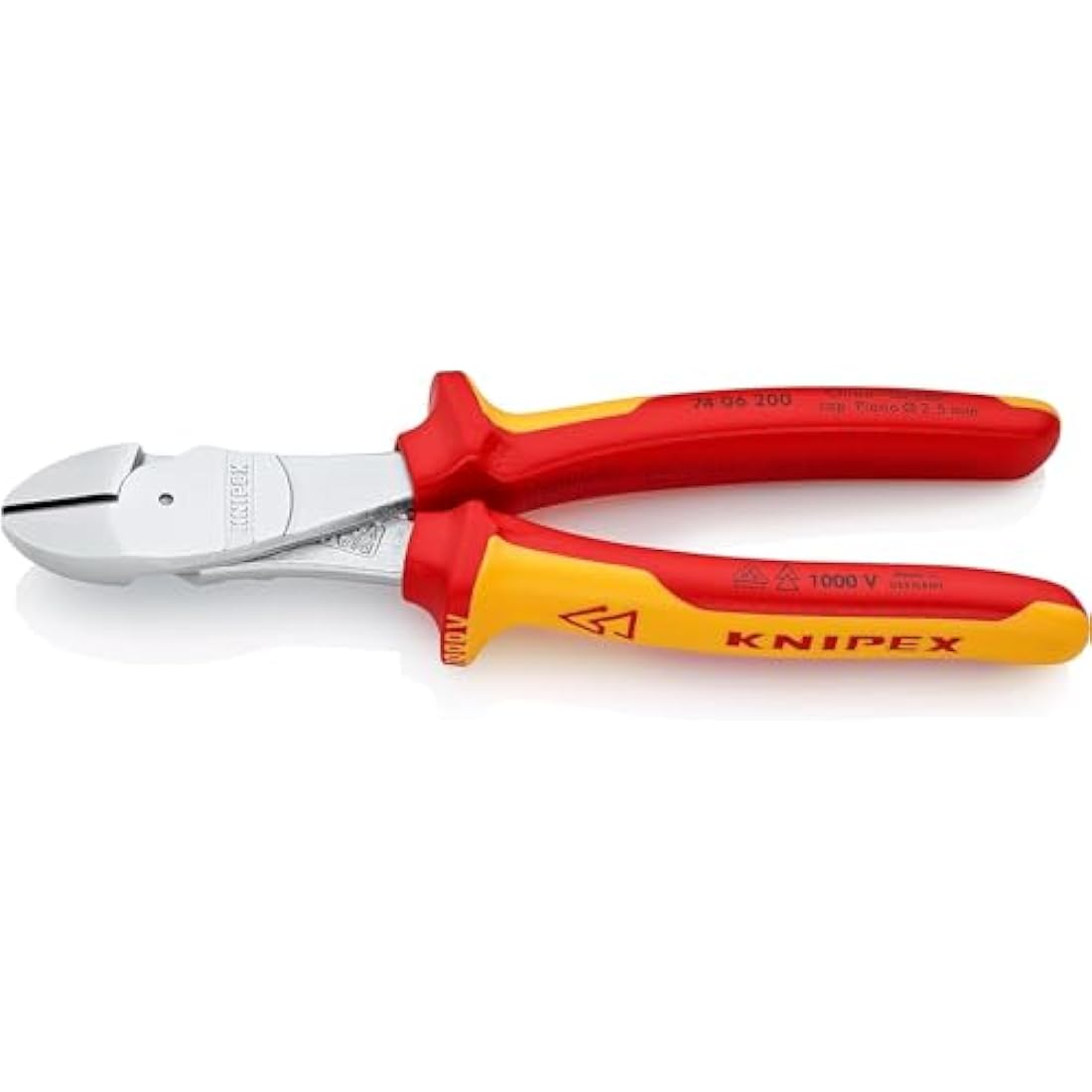 KNIPEX High Leverage Diagonal Cutter – 200mm VDE Chrome Vanadium