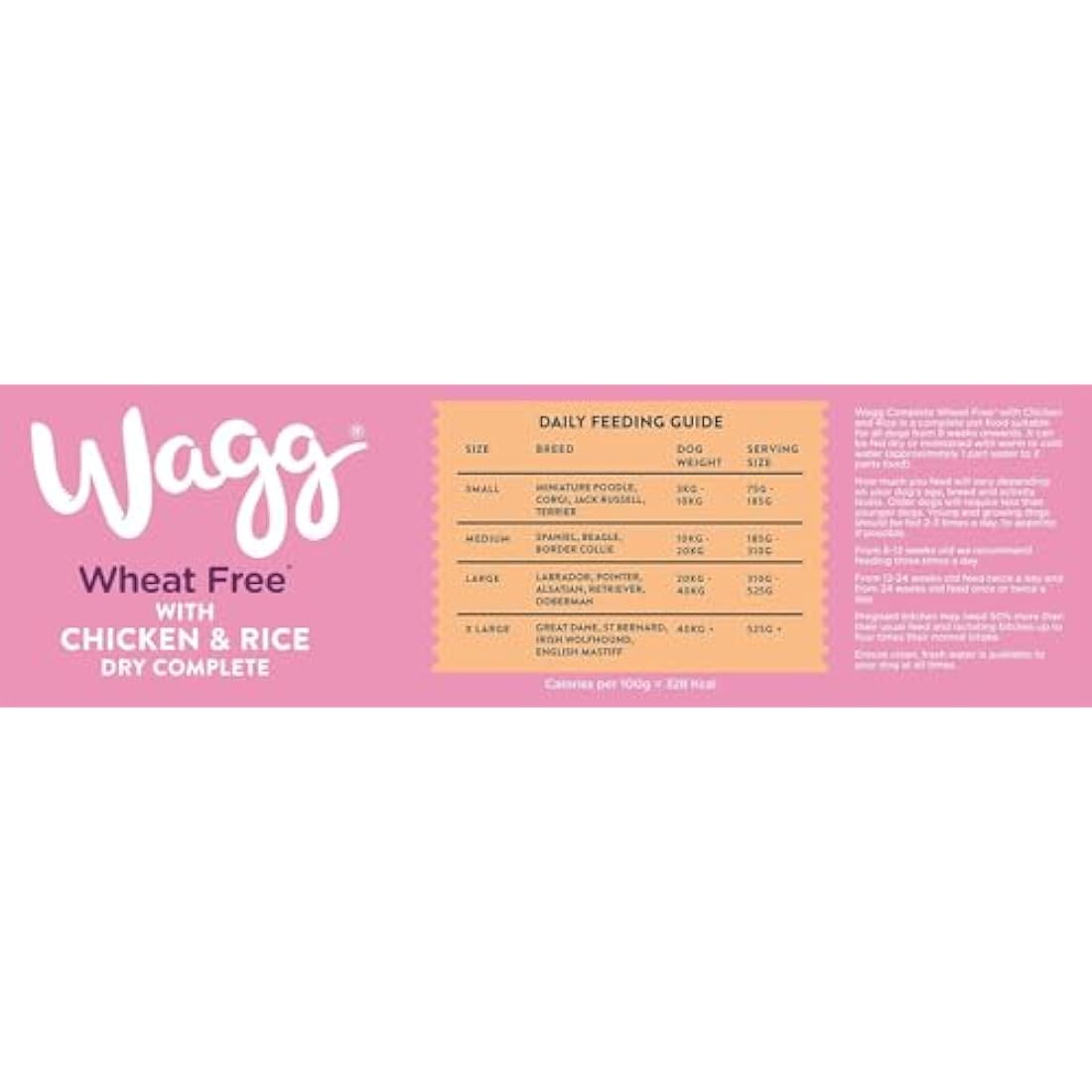 Wagg Wheat Free Chicken & Rice Dry Dog Food for Sensitive Stomachs - 12kg