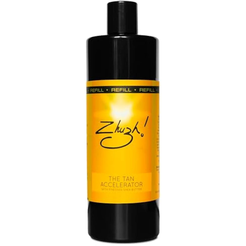 Zhuzh! Tan Accelerator Refill – 500ml Melanin Booster with Shea Butter