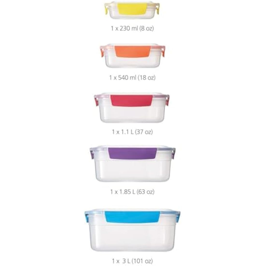 Joseph Joseph Nest Lock 5-Piece Airtight Food Storage Container Set