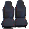 Universal Car Seat Covers – Heavy Duty Black & Red Fabric