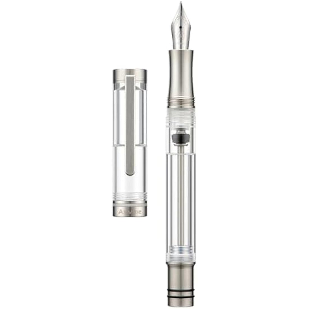 Asvine V200 Titanium Vacuum Filling Fountain Pen - Extra Fine Nib