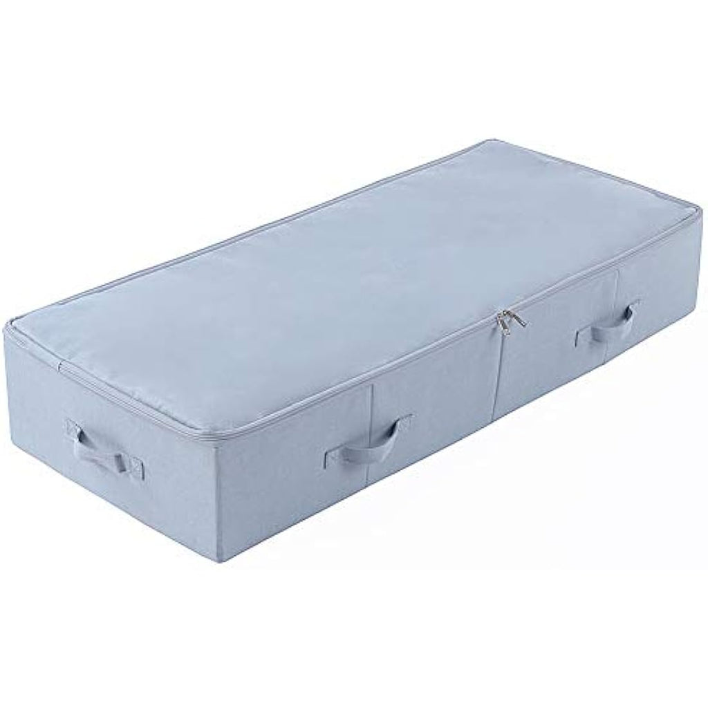 Jumbo Underbed Storage Bins | Washable Clothes Box, Gray