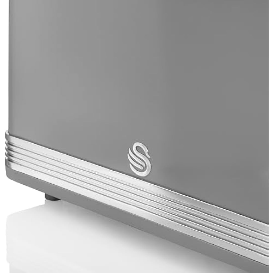 Swan Retro 2-Slice Toaster – 815W Grey Kitchen Toaster with 6 Levels