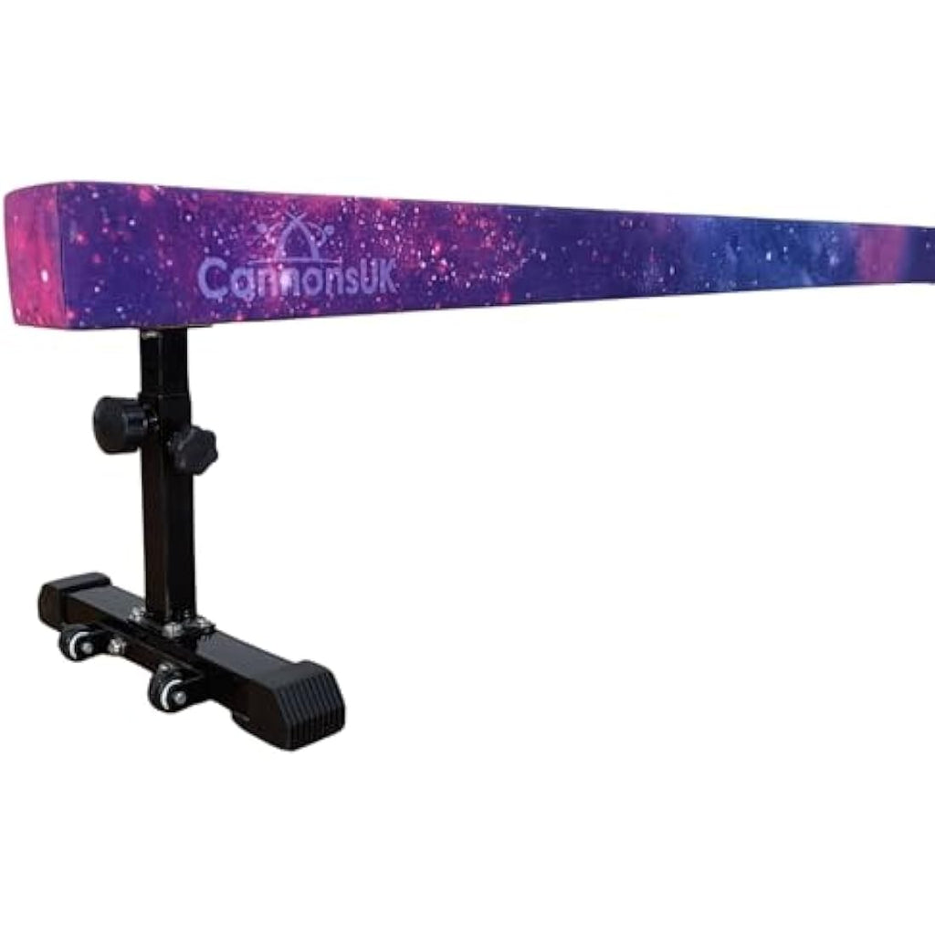 8ft Solid Gymnastics Balance Beam | Adjustable Suede Beam