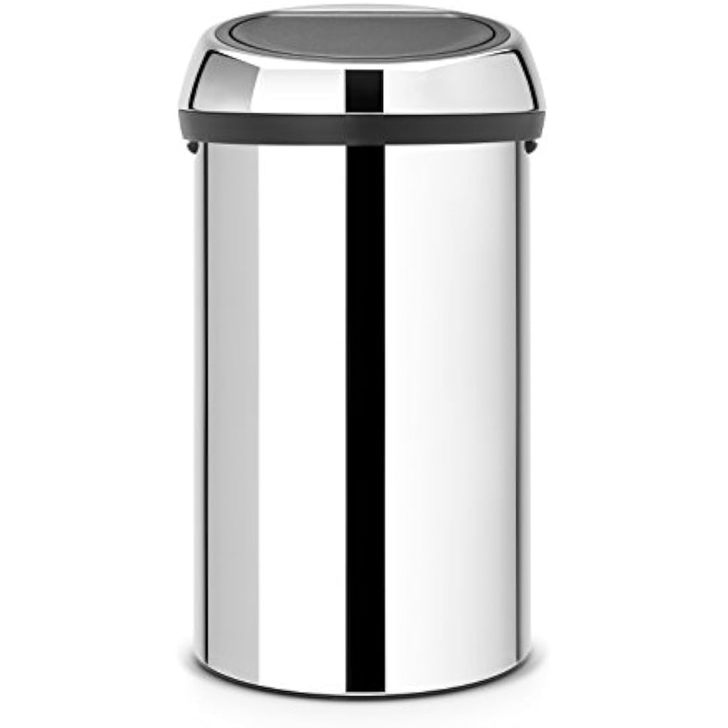 Brabantia Touch Bin – 60L Brilliant Steel Kitchen Waste Bin