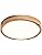 Schindora Oak Wooden LED Ceiling Light – 28W 3000K Round 40cm Lamp