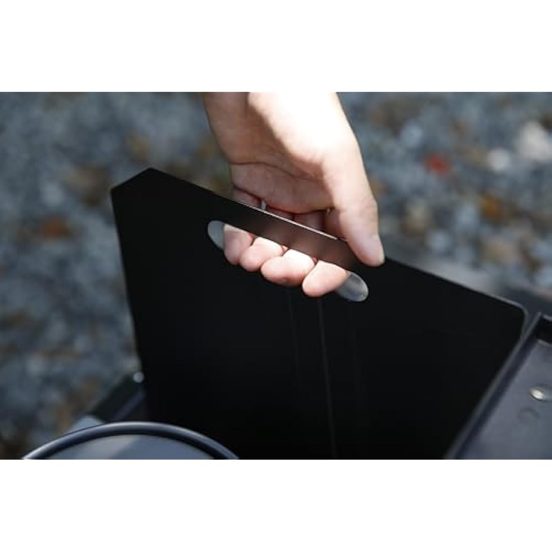 HIKEMAN Folding Camping Stove Windshield – Portable Steel Windscreen