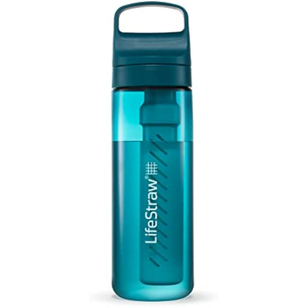 LifeStraw Go Series Water Filter Bottle - 22oz BPA-Free - Laguna Teal