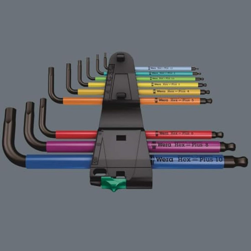 Wera 950 SPKL/9 SM N Multicolour Metric Hex L-Key Set, 9-Piece