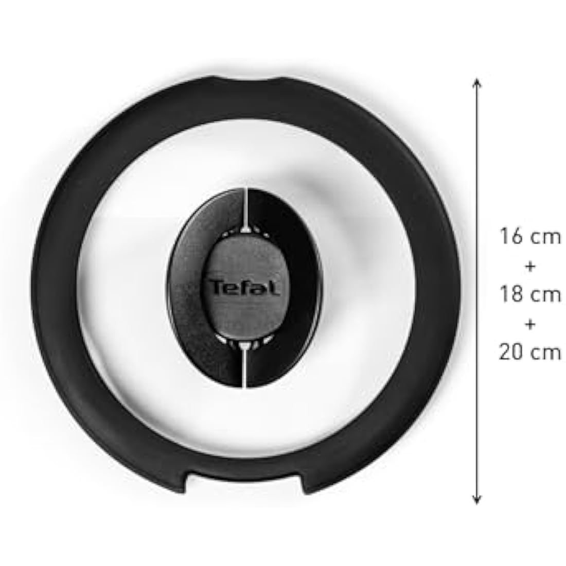 Tefal Ingenio Glass Lids Set – 16/18/20cm Oven Safe Cookware Lids