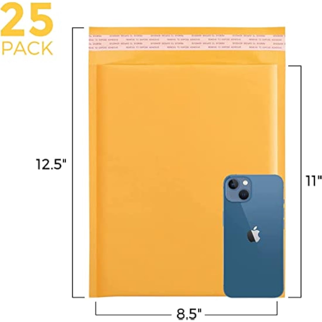 Switory Kraft Bubble Mailers – 25 Pack Eco-Friendly Padded Envelopes, A4