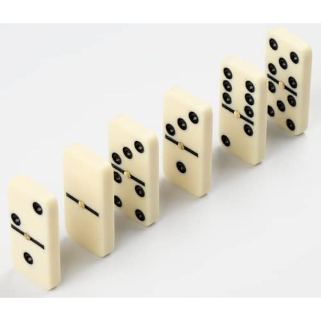 Jolof Store Double 6 Dominoes Set - 28 Professional Tiles with Wooden Box