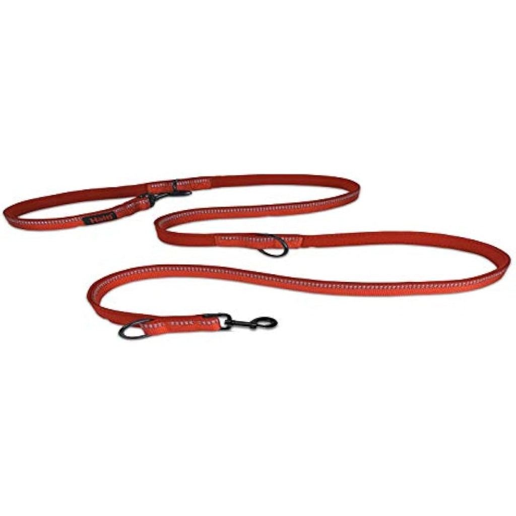 Halti Double-Ended Dog Lead | Reflective Neoprene Training Leash, Red, Small