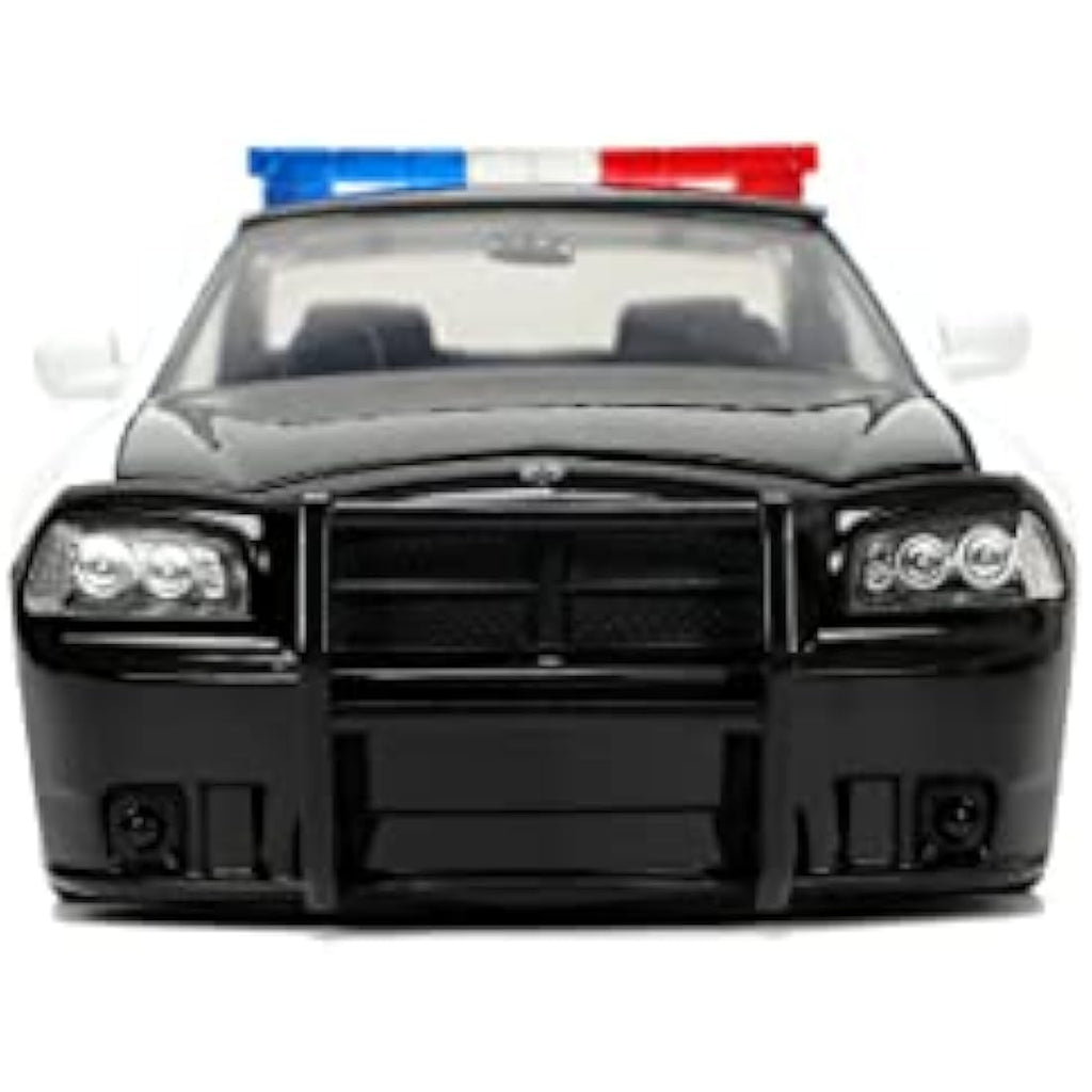 Jada 33665BK Diecast Collectible Miniature Car, Black/White Model