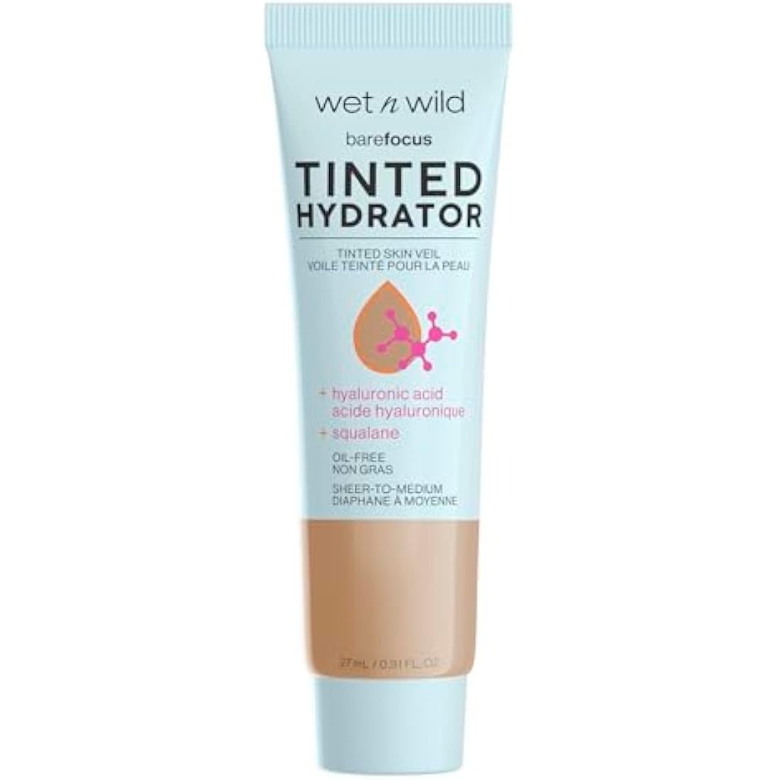 Wet n Wild Bare Focus Tinted Hydrator – Semi-Matte Moisturiser, Tan