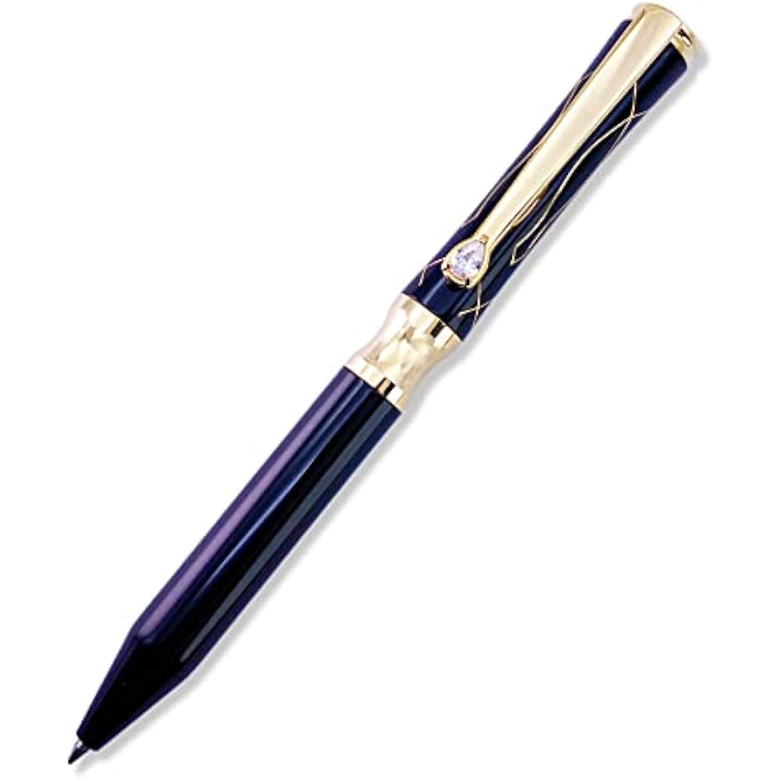 LACHIEVA LUX Crystal Executive Metal Ballpoint Pen - Black Gift Set