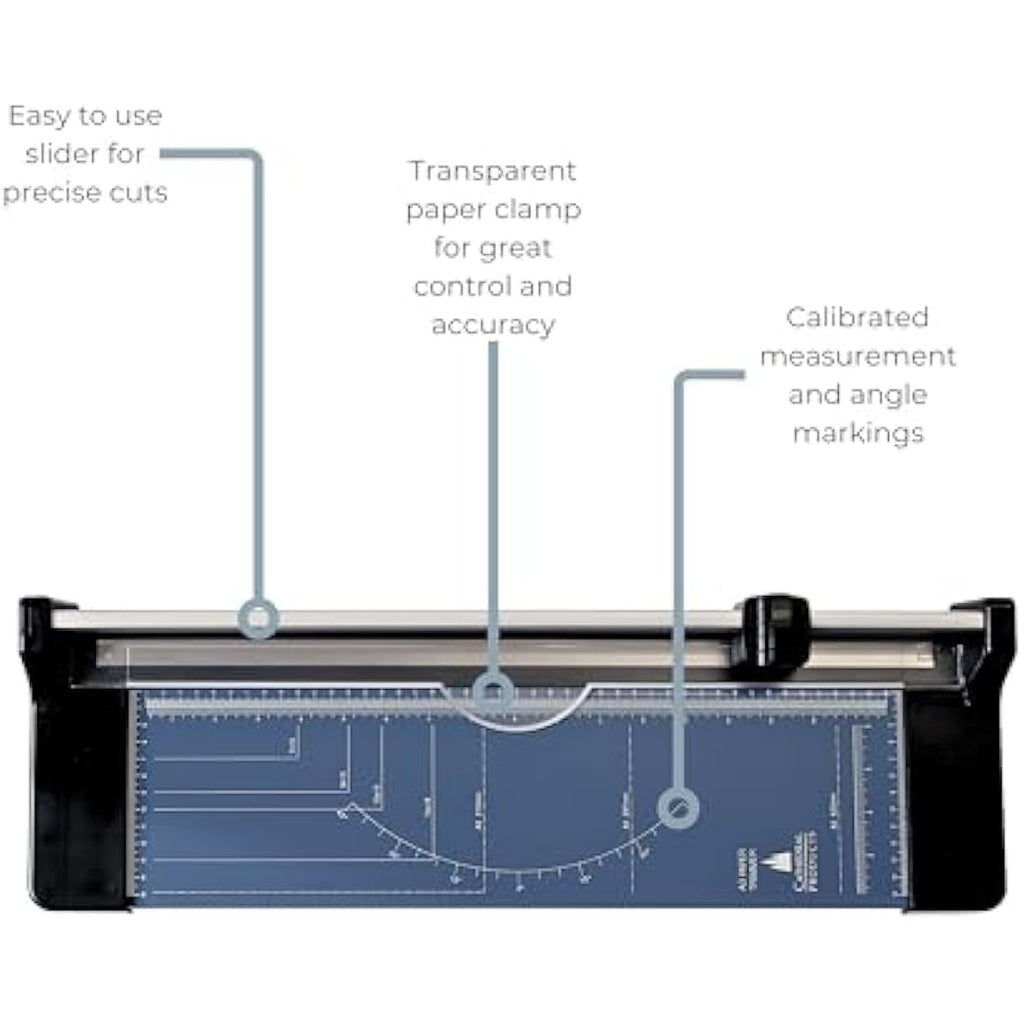 Cathedral A3 Rotary Paper Trimmer | 10 Sheet Capacity Metal Base Cutter