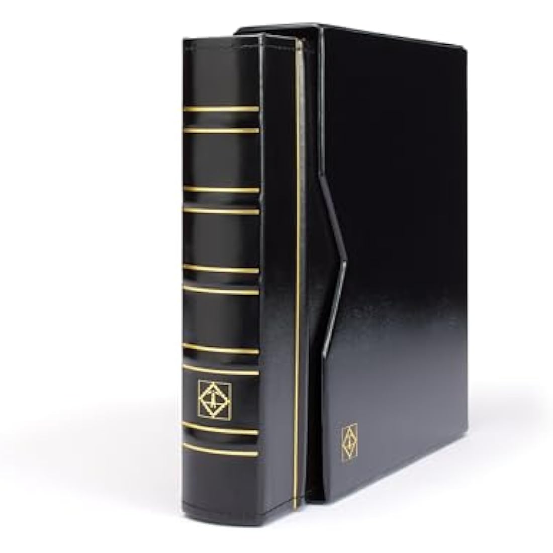 Lighthouse Optima Coin Album with Slipcase | Black Faux Leather Binder