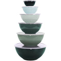 BoxedHome 12-Piece Mixing Bowl Set with Lids – Non-Slip Stackable Green
