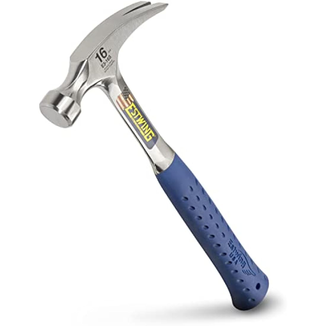 Estwing 16oz Straight Claw Flooring Hammer – Vinyl Grip Steel Tool
