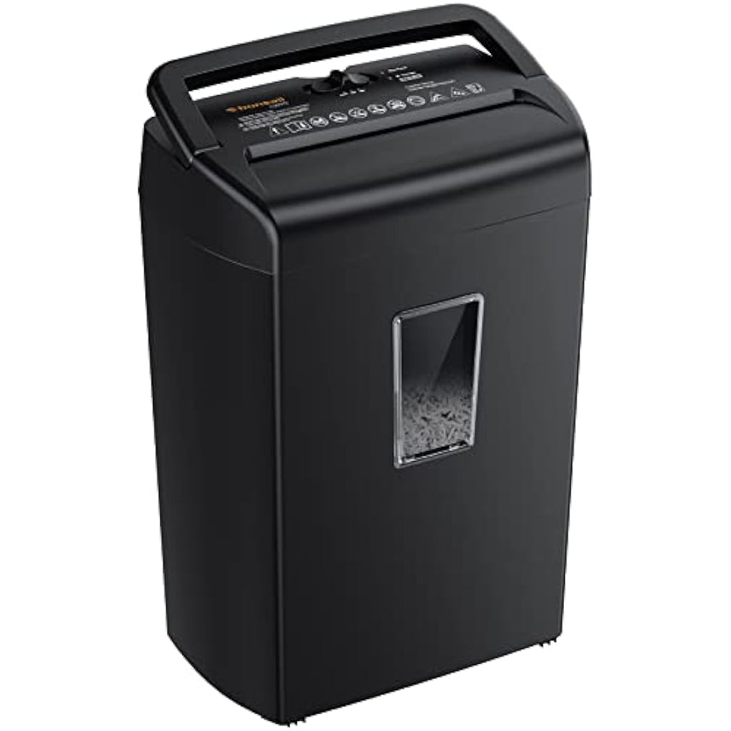 Bonsaii 10-Sheet Cross-Cut Paper Shredder – 21L Home Office Machine