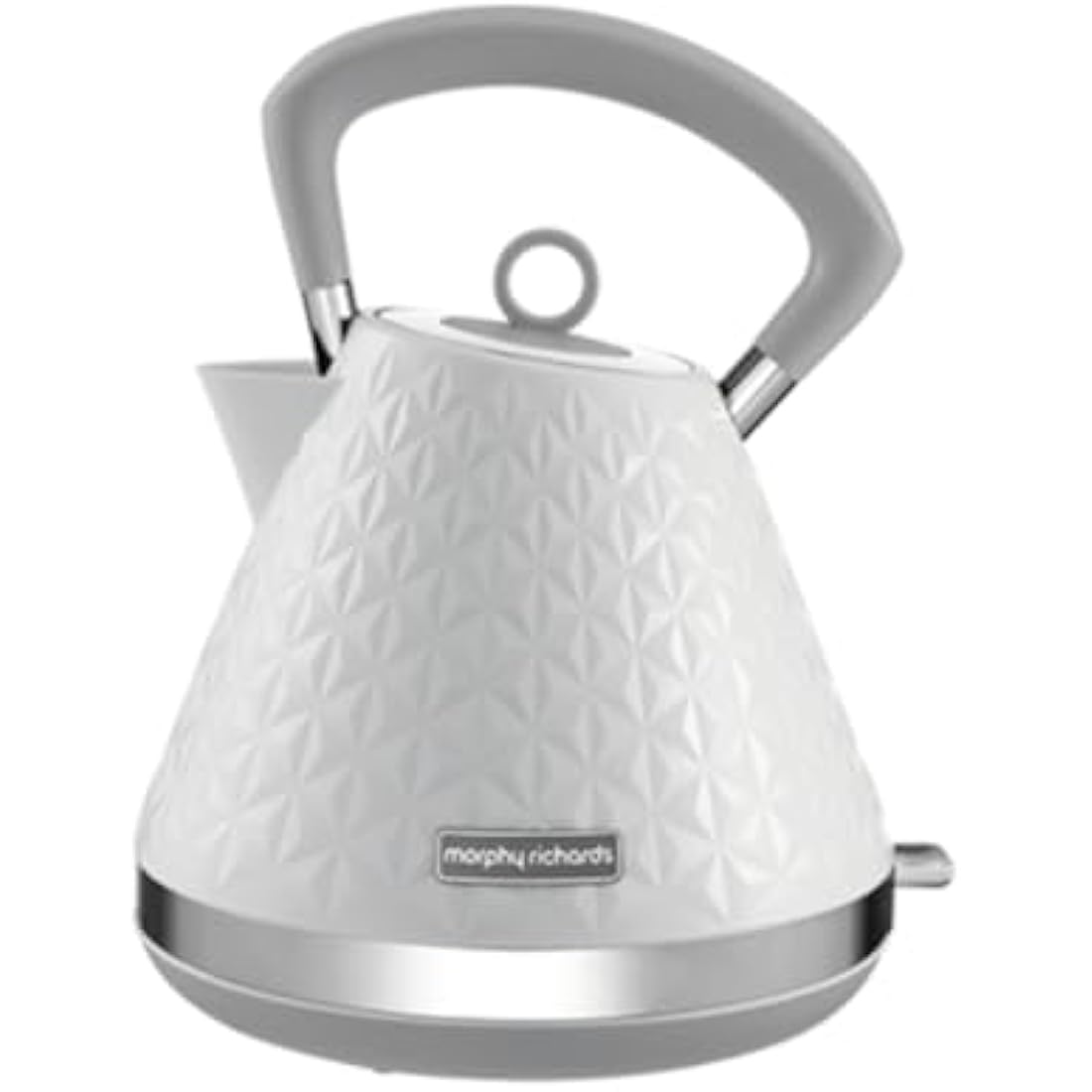 Morphy Richards Vector Pyramid Kettle – 1.5L Rapid Boil White